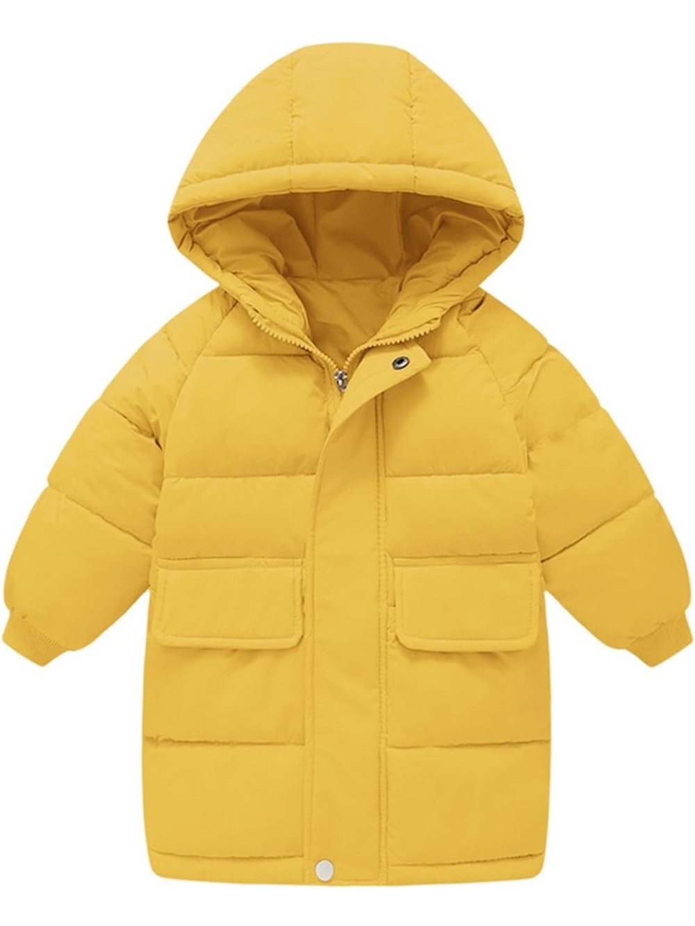 Amazon Kids Yellow Puffer Hooded Jacket